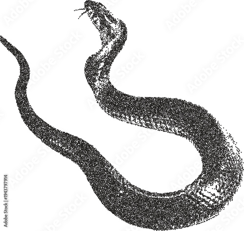 Snake y2k retro stipple art reptile brutalist halftone vector png transparent, serpent 2000s photocopy effect tattoo aesthetic