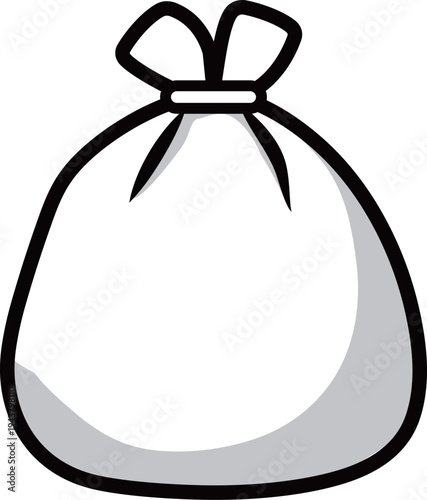 シンプルなゴミ袋のアイコン