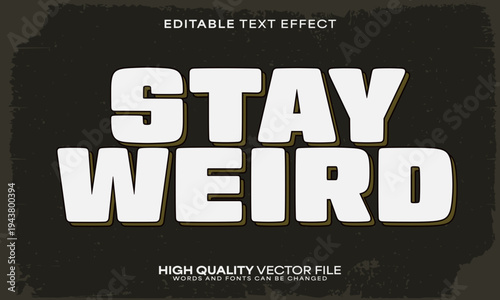 Retro classic text effect, editable text effect and vintage 3d font style bold shadow oldschool poster design