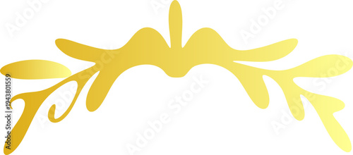 Golden Laurel Wreath Vector Illustration