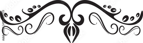 Black ornamental border vector illustration