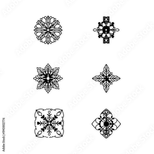 white and black silhoute desgine