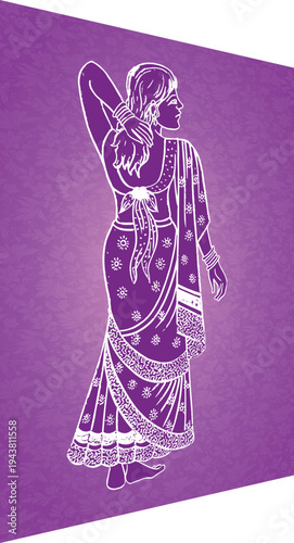 Sketch. Beauty girl face Hand drawn sketch on a white background. Beautiful fashion girl. Vector illustration.