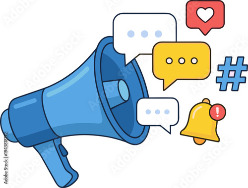 Megaphone illustration