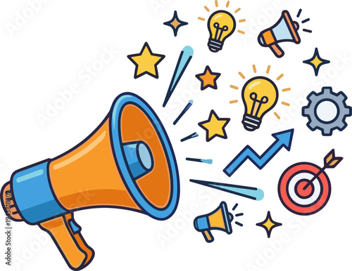 Megaphone illustration