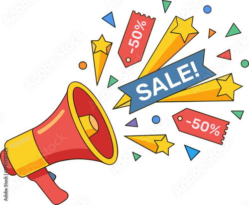 Megaphone illustration