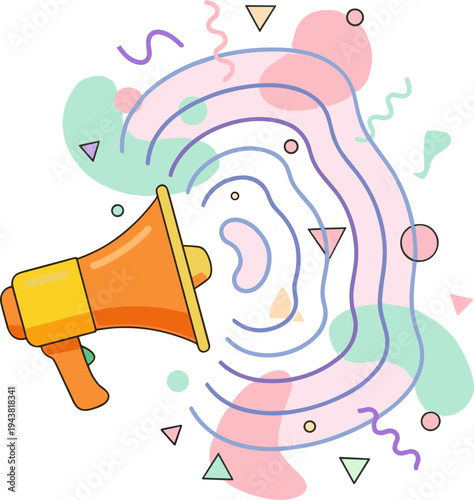 Megaphone illustration