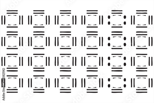 Black Outline Symmetrical Pattern Icons for Decorative Graphics