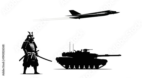 Samurai Warrior, Tank, and Jet Fighter: Evolution of Warfare