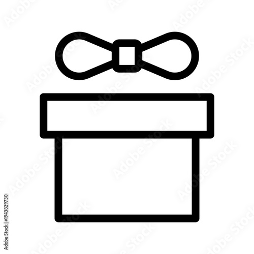 Festive Gift Box Icon for Presents, Celebrations, Holidays, and Special Occasions