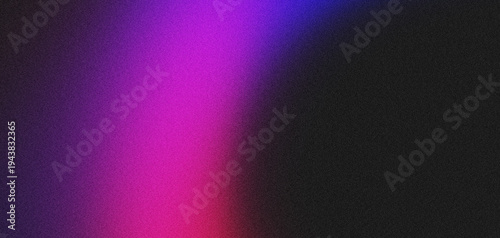 Dynamic abstract background showcasing a vibrant gradient of magenta, blue, and pink light streaks against a dark, grainy noise texture, creating an energetic and modern visual design.