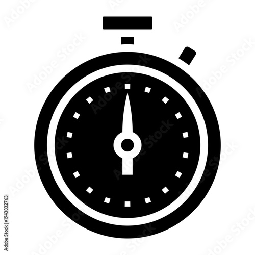 stopwatch timer measure time 45 minutes glyph icon