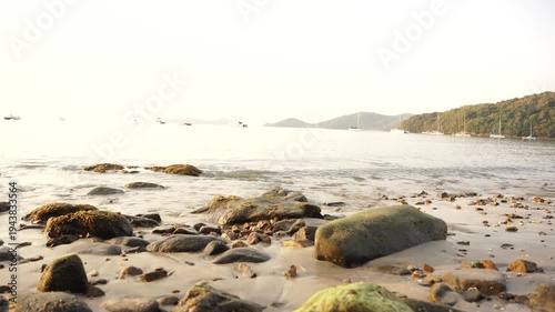 beach, sea, ocean, coast, landscape, sky, sand, water, waves, rock, rocks, nature, cliff, summer, island, coastline, wave, bay, travel, sun, surf, shore, vacation, australia, clouds, sunrise, seascape