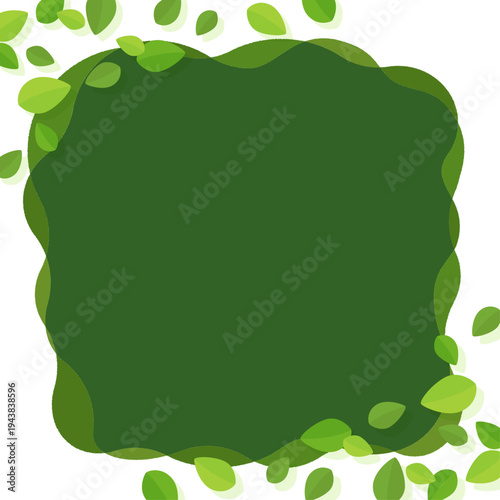 新緑のポップなフレーム10_正方形