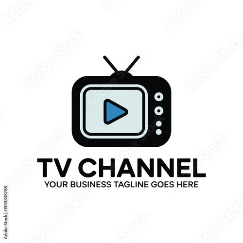 Tv channel logo for entertainment business