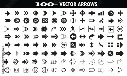  Arrow icon. Mega set of vector arrows. Arrow vector collection. Arrow. Cursor