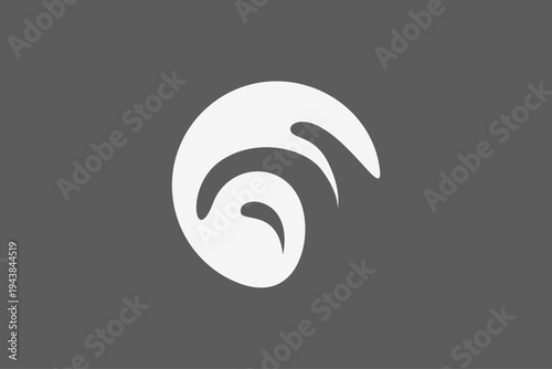 sprout bean or wave in the circle logo