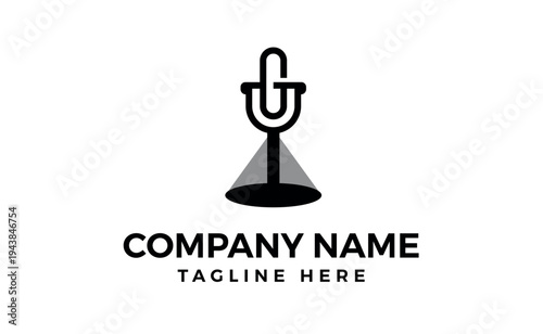 Music Logo On Letter G Concept G Music Note Sign Sound Music Melody Temp