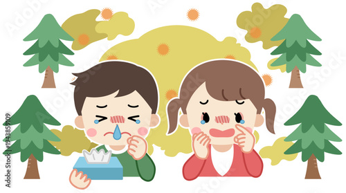 辛い表情をした男女