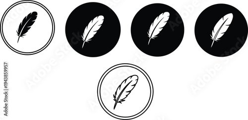 Feather icons set. 