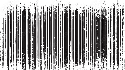 Black and white distressed vertical stripes texture