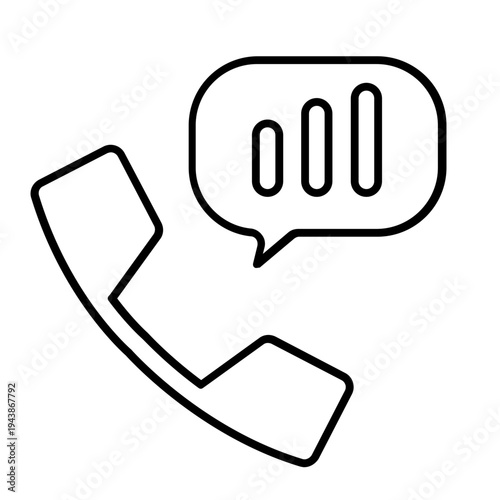 Telephone signal icon