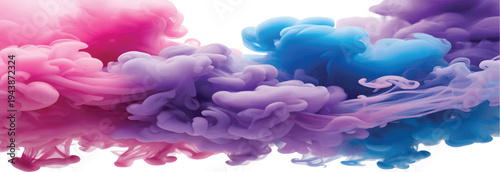 WebExplosive Colorful Ink Cloud Bursting in a Dynamic Display Against a Clean White Background