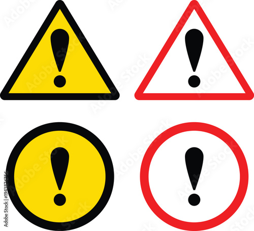 warning sign vector 