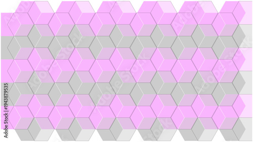 Abstract cube hexagon shape background. Digital technology concept Vector digital geometric hexagonal science connection concept