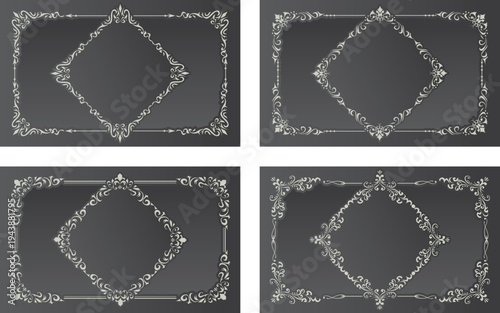 アンティーク　ビンテージ　フレーム飾り枠