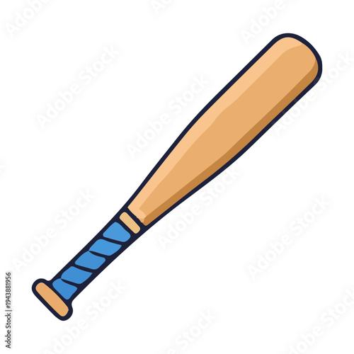 Wooden Baseball Bat Icon