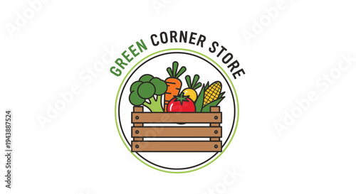 Vegetables in a wooden crate 1.