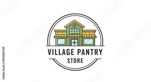 village pantry store logo sign.