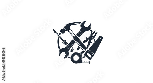 Collection of tools for repair work.
