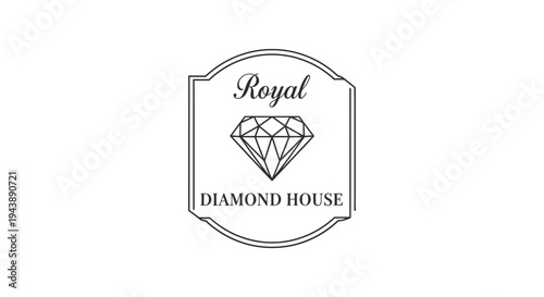 Royal Diamond House Jewelry Logo Design.