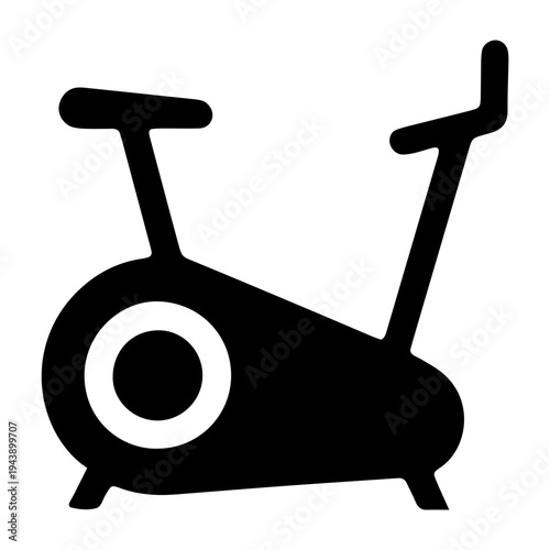 Exercise Bike Icon Silhouette