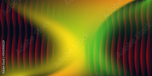 Ripple gradient background design. Modern distortion ripple glass texture effect. Abstract fractal effect ribbed glass texture with vibrant gradients smooth fluted horizontal vector eps10.