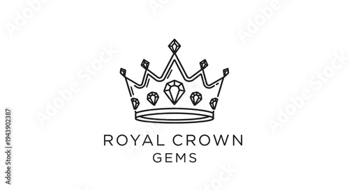 Crown with gems and diamond.