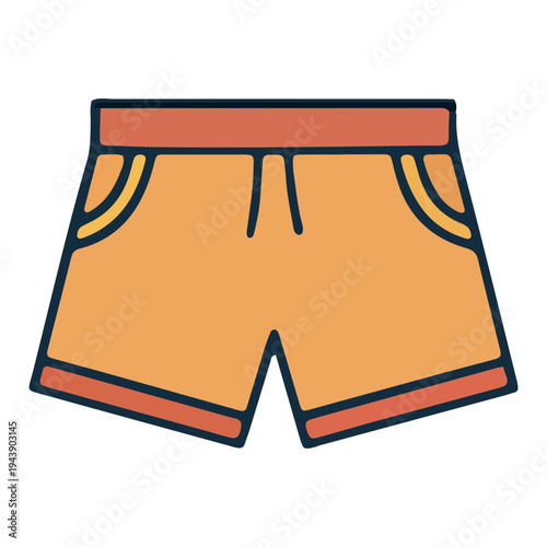 Orange Shorts Icon