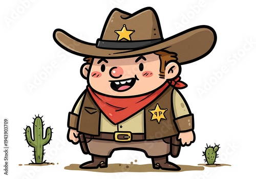 Toon Sheriff: Western Cartoon Character