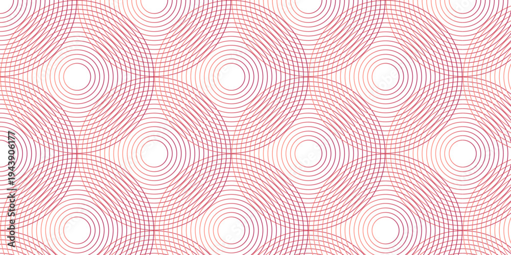 Fototapeta premium seamless pattern with circles repeat textile wave creative geometric overlapping pattern. fabric cloth grid overlap ocean floral vintage texture background.