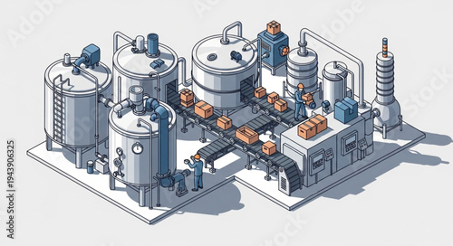 Industrial Factory Equipment Machinery.