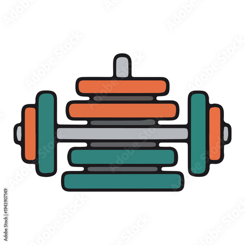 Weightlifting Barbell Icon