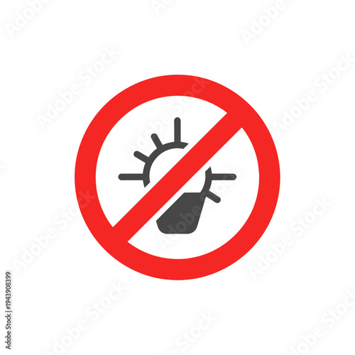 No Light Symbol Indicating Energy Saving or a Blocked Idea Concept