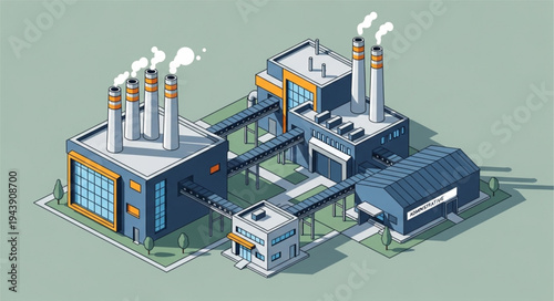 Industrial Factory Plant Facility.