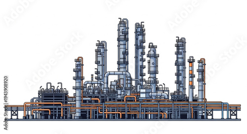 Industrial Factory Plant Machinery.