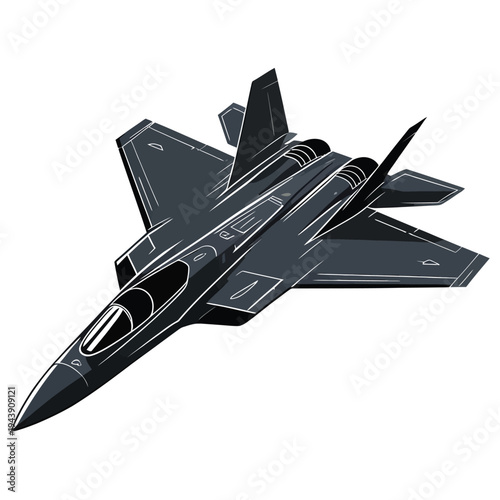 black and white fighter plane