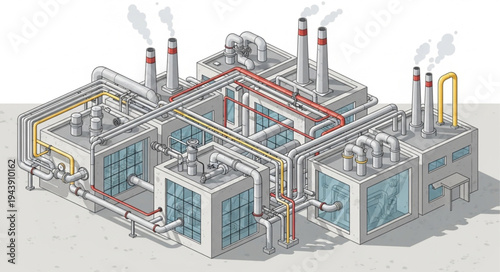 Industrial Factory Plant Facility.