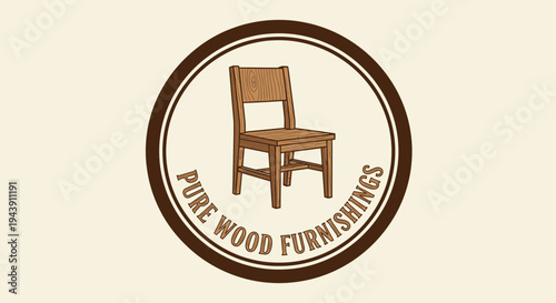 Brown wooden chair furniture design.