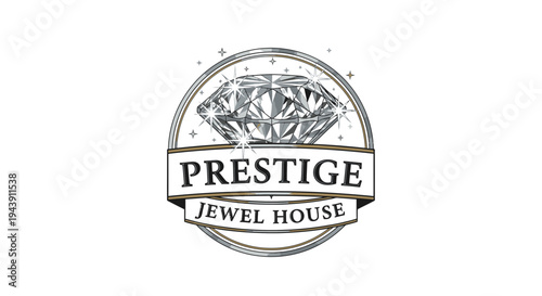 Prestige Jewel House Logo Design.